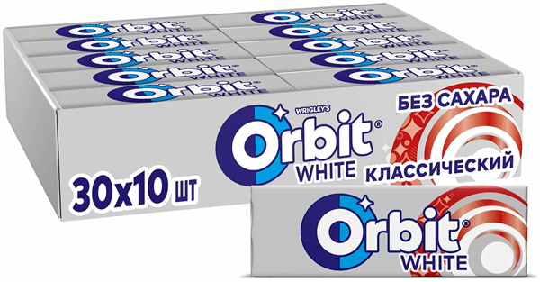 Жевательная резинка Orbit | Орбит White Классический, без сахара, 13,6гр*30шт*20бл 10054 - фото 134