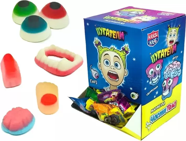 Мармелад «CRAZY GUMMY. Части тела» 10гр*75шт*8блоков MAR071 - фото 313