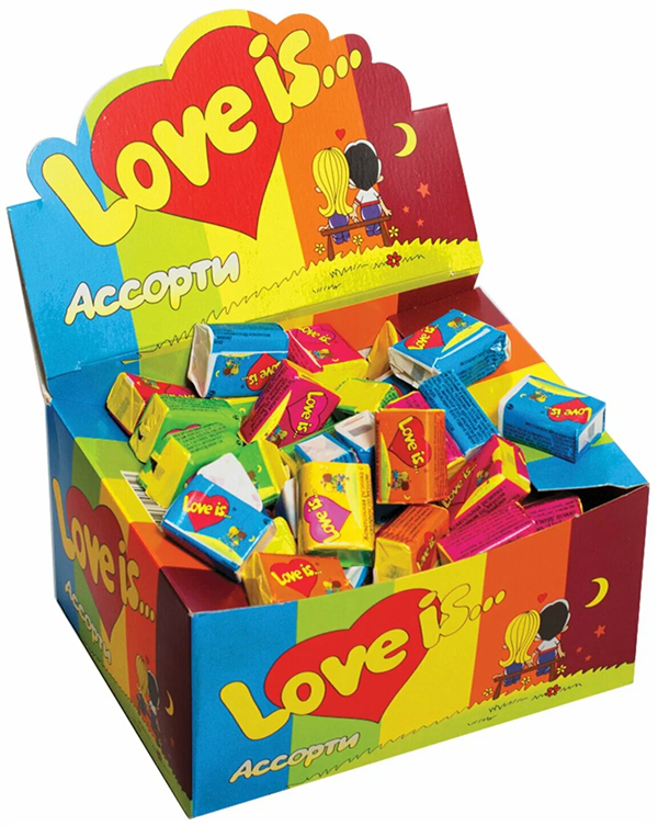 Жевательная резинка LOVE IS, ассорти вкусов, 4,2гр*100шт*20бл lov006 - фото 348
