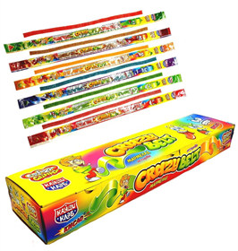 Мармелад в кислой обсыпке "CRAZY GUMMY CRAZY BELT" (кислый ремешок) 15гр*54шт*12блоков MAR089