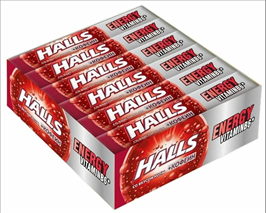 Леденцовая карамель HALLS | Холлс Кола + Кофеин, 25гр*12шт*30бл hls003