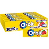 Жевательная резинка Orbit | Орбит Клубника-Банан, без сахара, 13,6гр*30шт*20бл orb007 - фото 340